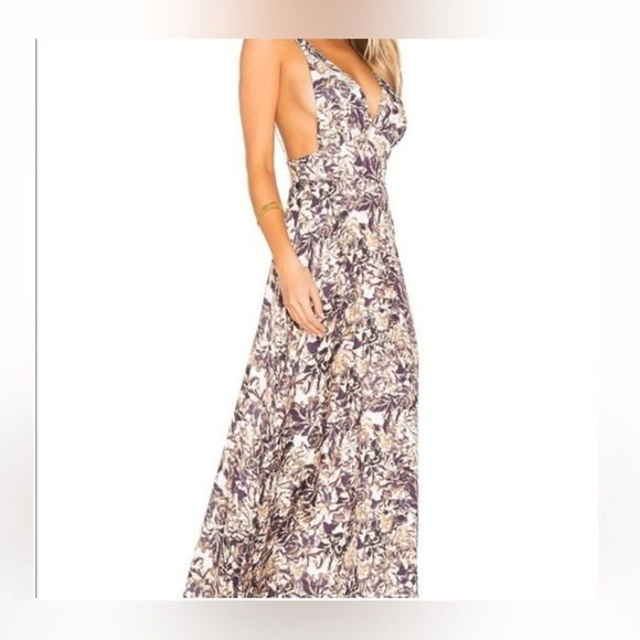 House of Harlow 1960 Brown and White Midi Dress - Picture 14 of 14